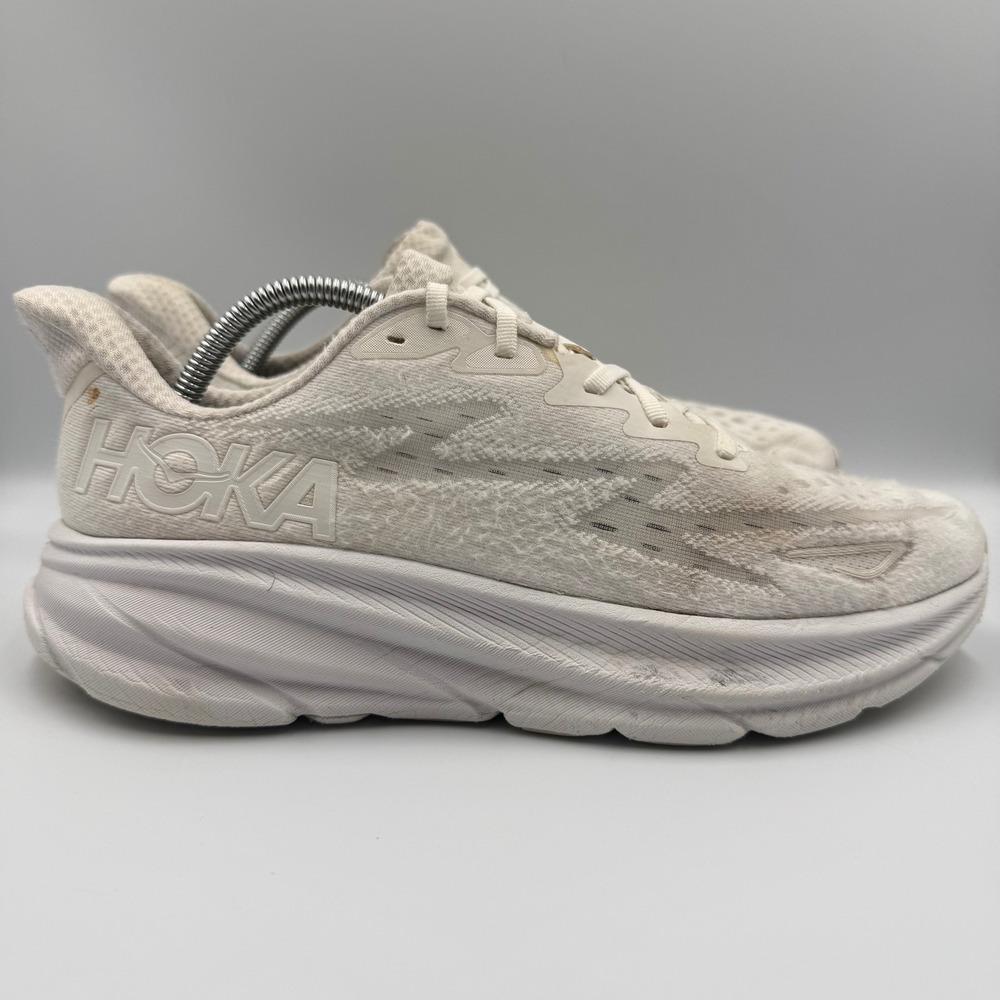 Hoka One One Clifton 9 Women Size 11 Running Shoes 1127896 WWH White